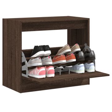 Gossi pantofar, stejar maro, 80x42x69 cm, lemn compozit