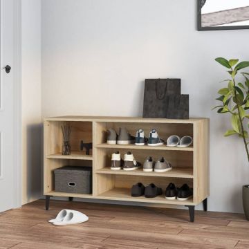 Gossi pantofar, stejar sonoma, 102x36x60 cm, lemn prelucrat