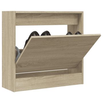 Gossi pantofar, stejar sonoma, 60x21x57 cm, lemn compozit