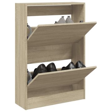 Gossi pantofar, stejar sonoma, 60x21x87,5 cm, lemn compozit