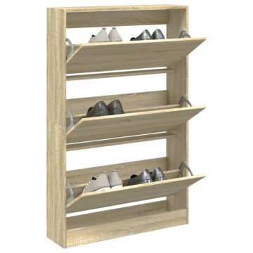 Gossi pantofar, stejar sonoma, 80x21x125,5 cm, lemn compozit