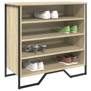 Gossi pantofar, stejar sonoma, 80x38x78 cm, lemn prelucrat