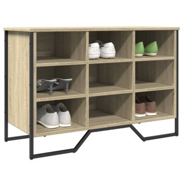 Gossi pantofar, stejar sonoma, 90x38x61,5 cm, lemn prelucrat