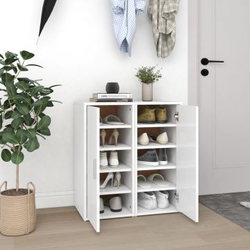 Gossi pantofare, 2 buc., alb, 32x35x70 cm, pal