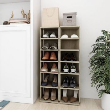 Gossi pantofare, 2 buc., stejar sonoma, 27,5x27x102 cm