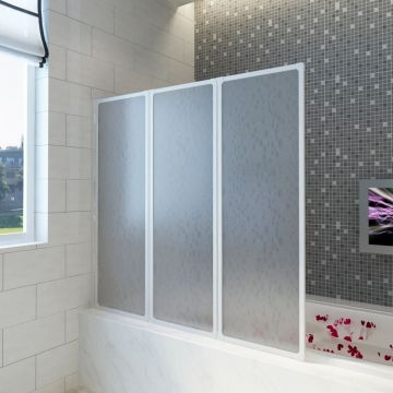 Gossi paravan cada dus, 141x132 cm, 3 panouri, pliabil