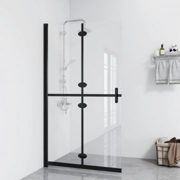 Gossi perete de dus walk-in pliabil 120x190cm sticla esg transparenta