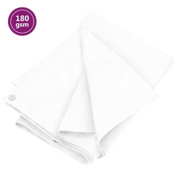 Gossi prelata 180 g/m2, alb, 4x6 m, hdpe