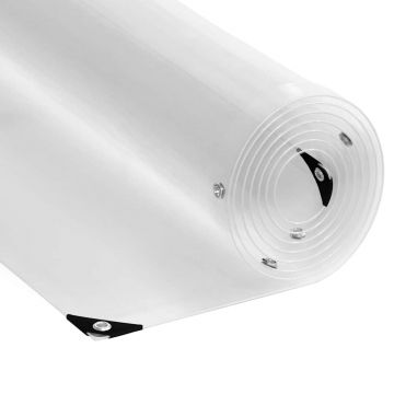 Gossi prelata transparenta cu ochiuri 4x10 m pvc