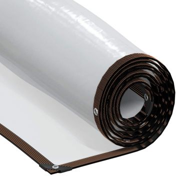 Gossi prelata transparenta cu ochiuri 5x12 m polietilena