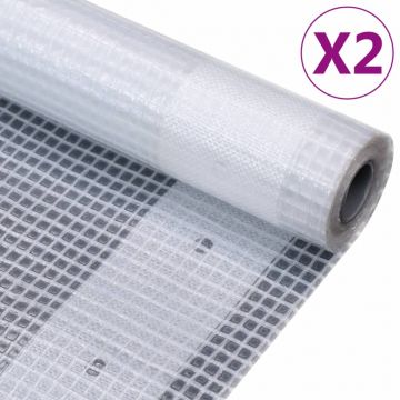 Gossi prelate leno, 2 buc., alb, 4x6 m, 260 g/m2