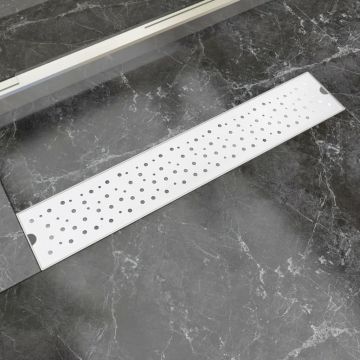 Gossi rigola dus liniara, model bule, otel inoxidabil, 630 x 140 mm
