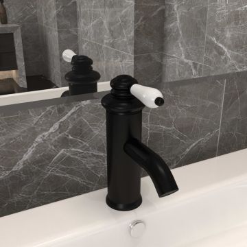 Gossi robinet chiuveta de baie, negru, 130x180 mm