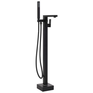 Gossi robinet de cada independent, negru, 90 cm, otel inoxidabil