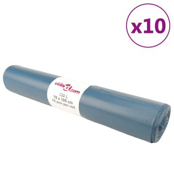 Gossi saci de gunoi 100 buc. albastru 120 l