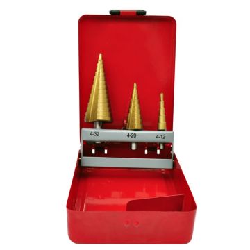 Gossi set burghie elicoidale, 3 piese, hss