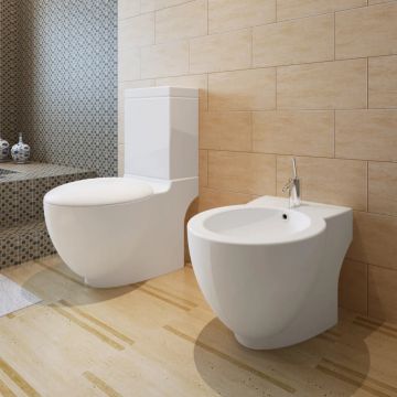 Gossi set de toaleta & bideu, alb, ceramica