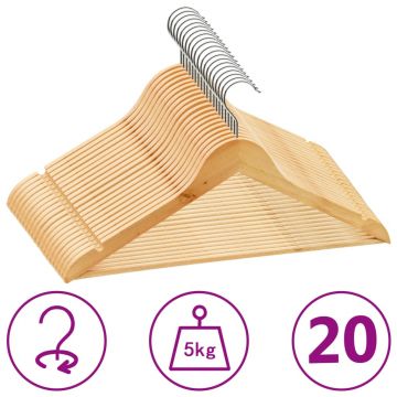 Gossi set de umerase anti-alunecare, 20 buc., lemn esenta tare