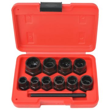 Gossi set extractor suruburi si piulite deteriorate din otel, 11 piese