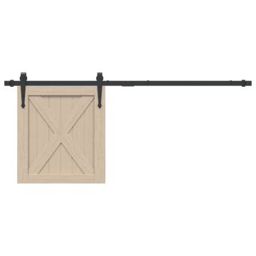 Gossi set glisare usa mini pentru dulap, negru, otel carbon, 122 cm