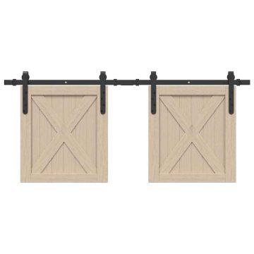 Gossi set usi glisante pentru dulap 122 cm otel carbon