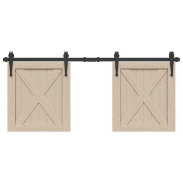 Gossi set usi glisante pentru dulap 122 cm otel carbon