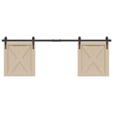 Gossi set usi glisante pentru dulap 152 cm otel carbon