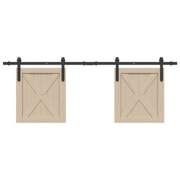 Gossi set usi glisante pentru dulap 152 cm otel carbon