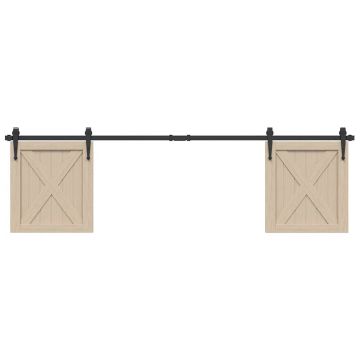 Gossi set usi glisante pentru dulap 183 cm otel carbon