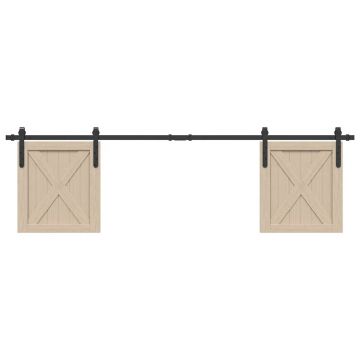 Gossi set usi glisante pentru dulap 183 cm otel carbon