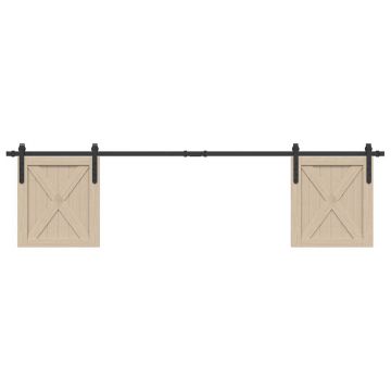 Gossi set usi glisante pentru dulap 200 cm otel carbon