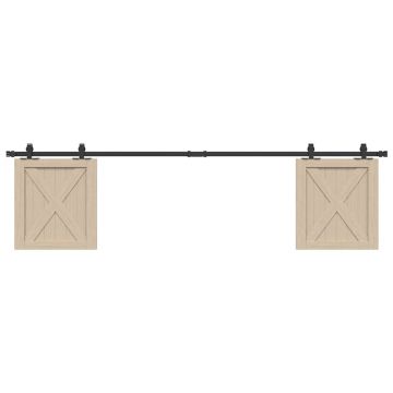 Gossi set usi glisante pentru dulap 200 cm otel carbon