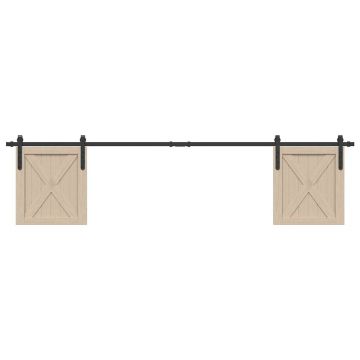 Gossi set usi glisante pentru dulap 213 cm otel carbon