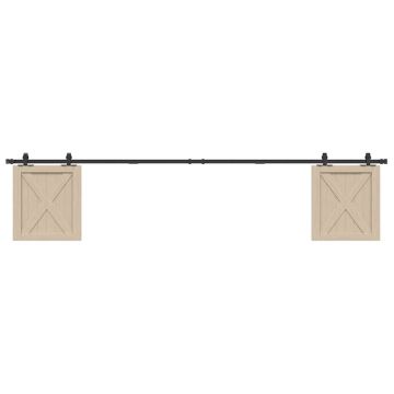 Gossi set usi glisante pentru dulap 244 cm otel carbon