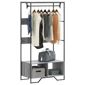 Gossi sifonier, gri sonoma, 90x50x180 cm, lemn prelucrat
