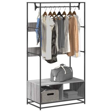 Gossi sifonier, gri sonoma, 90x50x180 cm, lemn prelucrat