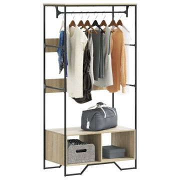 Gossi sifonier, stejar sonoma, 90x50x180 cm, lemn prelucrat