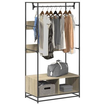 Gossi sifonier, stejar sonoma, 90x50x180 cm, lemn prelucrat