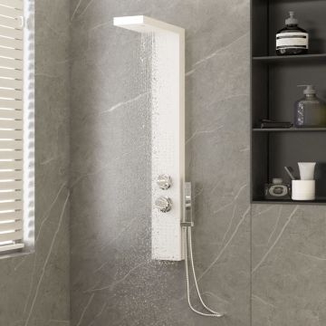 Gossi sistem panou de dus din aluminiu, alb
