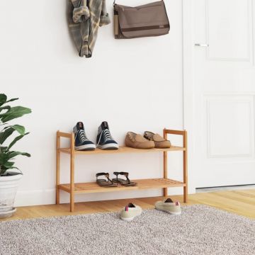 Gossi suport de pantofi, 69x27x41 cm, lemn masiv de nuc