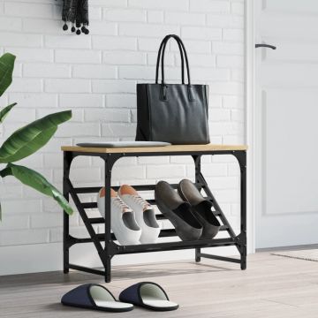 Gossi suport de pantofi, stejar sonoma, 60x30x45 cm, lemn prelucrat