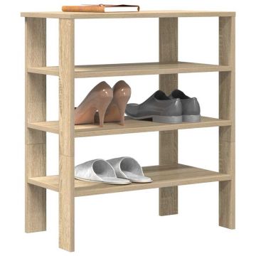 Gossi suport de pantofi, stejar sonoma, 61x32x70 cm, lemn prelucrat