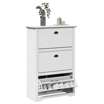 Gossi suport pantofi „bodo” alb 80x35x118 cm