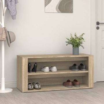 Gossi suport pantofi, stejar sonoma, 100x35x45 cm, lemn prelucrat