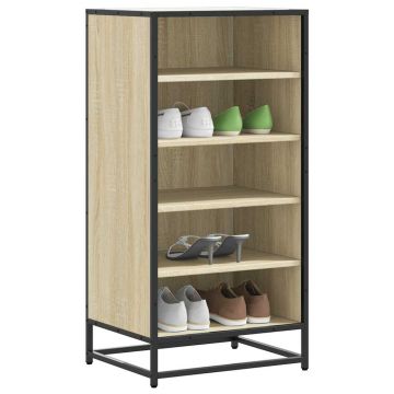 Gossi suport pantofi stejar sonoma 48x38x97,5 cm lemn prelucrat