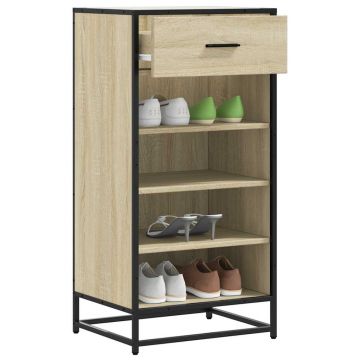 Gossi suport pantofi stejar sonoma 48x38x97,5 cm lemn prelucrat
