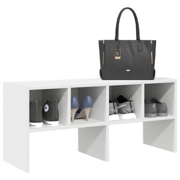 Gossi suport pantofi stivuibil alb 89,5x30x40 cm