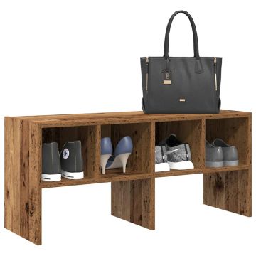 Gossi suport pantofi stivuibil din lemn vechi 89,5x30x40 cm