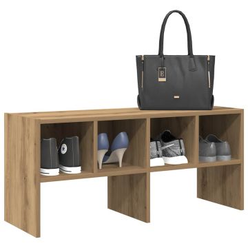 Gossi suport pantofi stivuibil stejar artizanal 89,5x30x40 cm