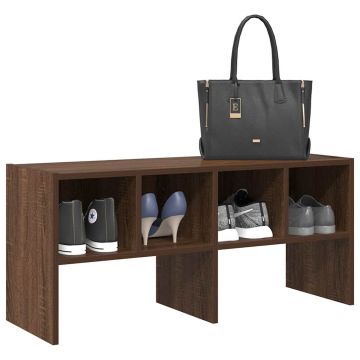Gossi suport pantofi stivuibil stejar maro 89,5x30x40 cm